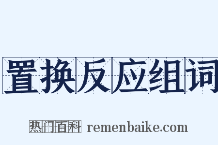 置换反应组词是什么意思的图片